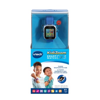 VTECH - Kidizoom Smartwatch Connect DX2 Bleue - Montre Photos et Vidéos