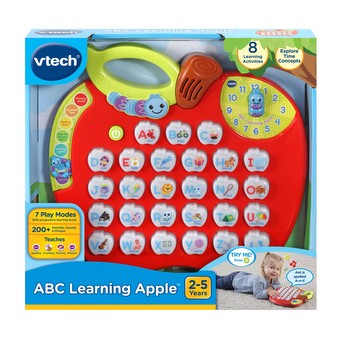 VTech Alphabet Apple Learning Toy Letters Counting Spelling Memory Time 8 Games for sale online