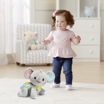 vtech crawl with me elephant soft toy