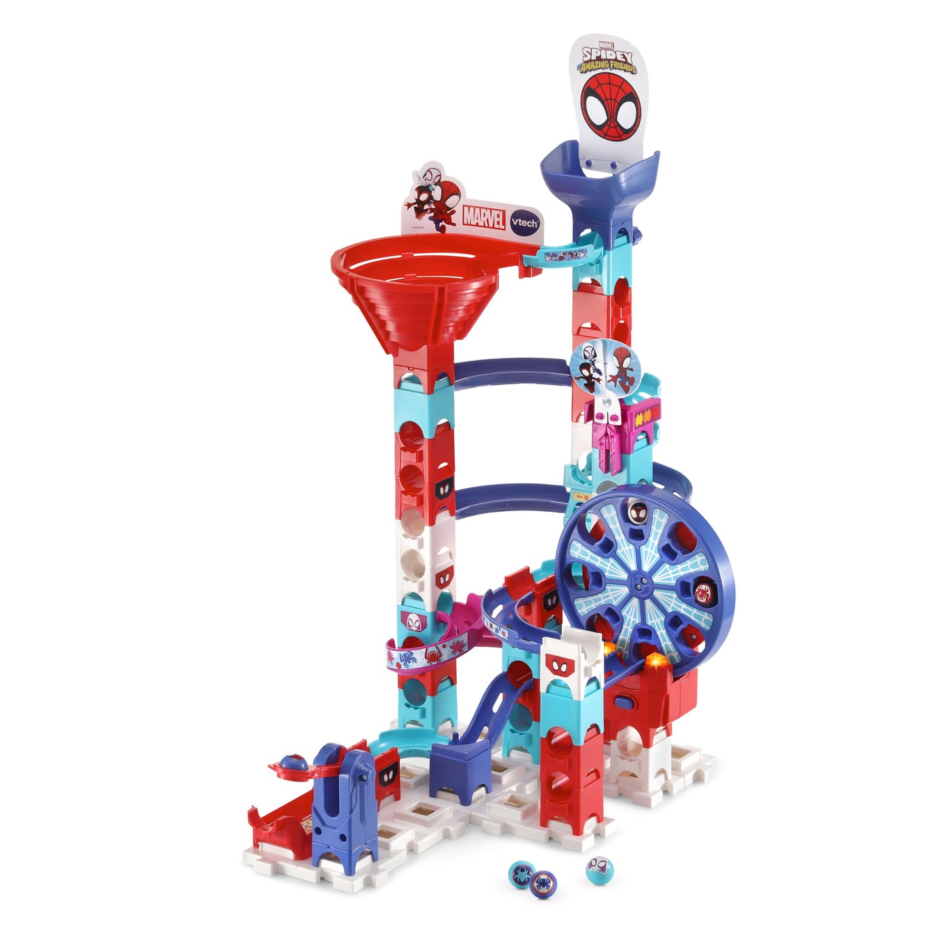 Spidey and His Amazing Friends Marble Rush Circuit Équipe Spidey en action !