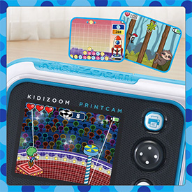 Play games included on the KidiZoom PrintCam.