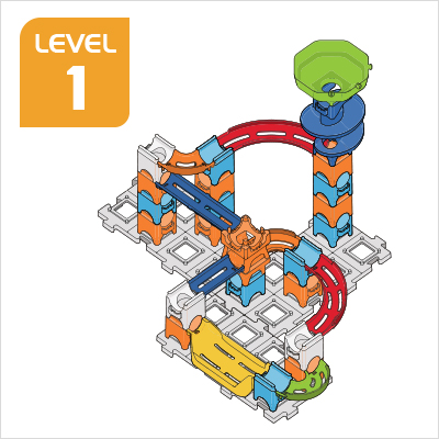 Marble Rush Spiral Starter Set Build 1, Level 1