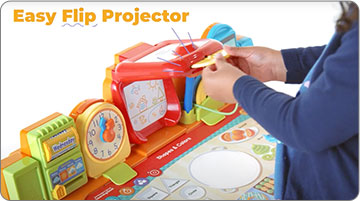 Get Ready for School Learning Desk featuring an interactive projector.